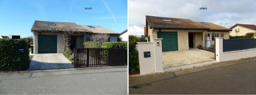 AMENAGEMENTS EXTERIEURS - MUR CLOTURE MAISON