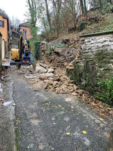 AMENAGEMENTS EXTERIEURS - MUR PROVISOIRE SUITE EFFONDREMENT CALUIRE