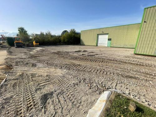 TERRASSEMENT PLATEFORME CHANTIER REYRIEUX